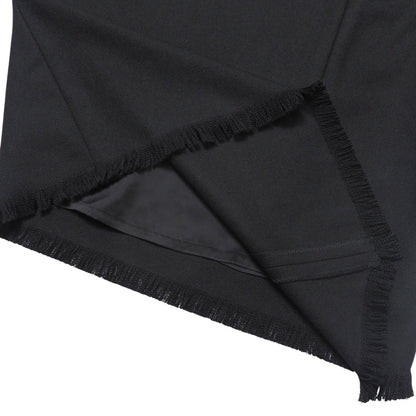 BURBERRY skirt wool black FX072-758 Women 38