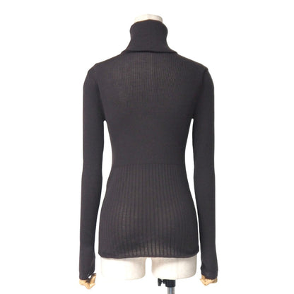 CHANEL knit Cashmere 70% Silk 30% Brown P16101 Women 38