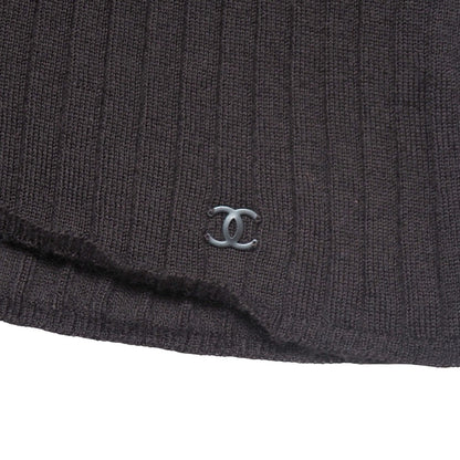 CHANEL knit Cashmere 70% Silk 30% Brown P16101 Women 38