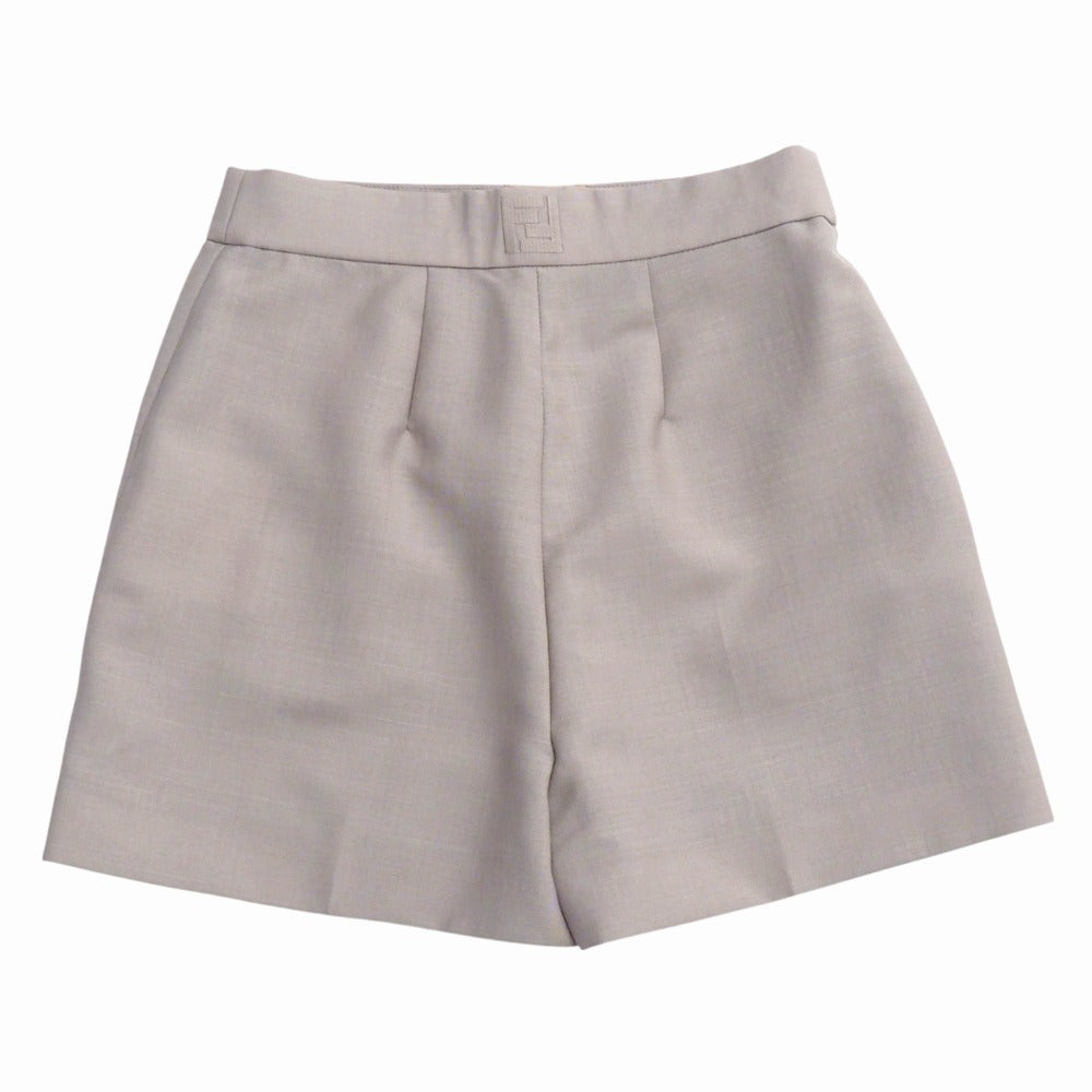 FENDI Shorts 60% mohair, 40% wool mocha brown Women 36