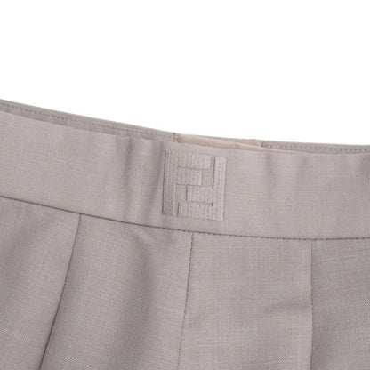 FENDI Shorts 60% mohair, 40% wool mocha brown Women 36