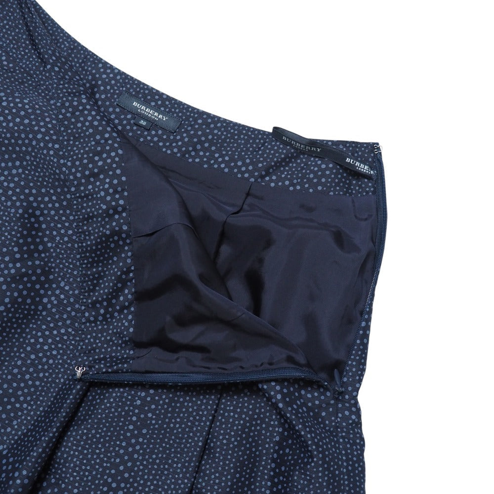 BURBERRY skirt 100% polyester% Navy 38