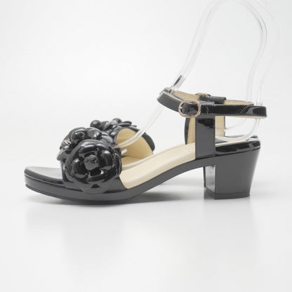 CHANEL Sandals Genuine Leather black G31402 35