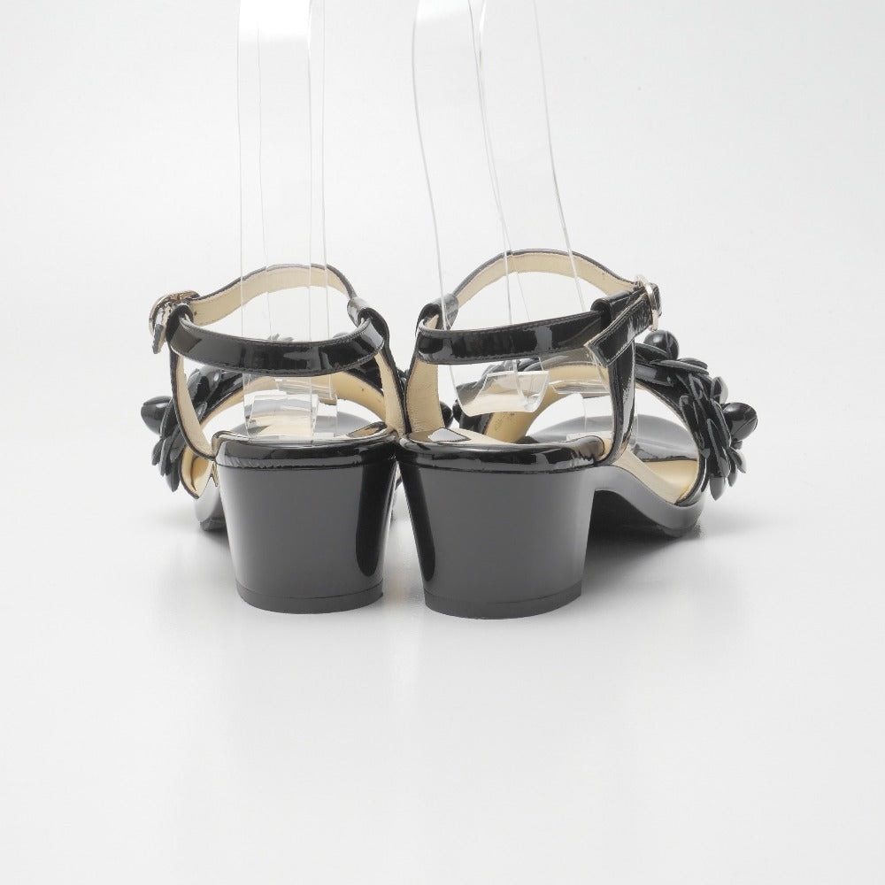 CHANEL Sandals Genuine Leather black G31402 35