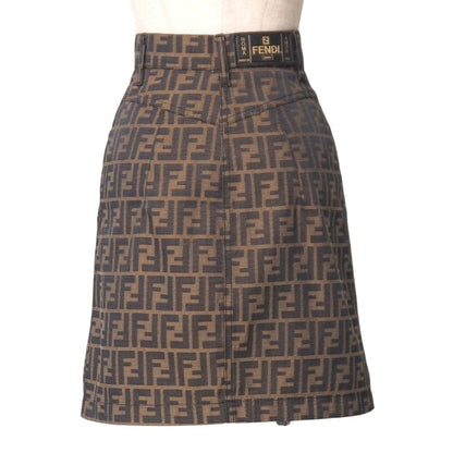 FENDI Mini skirt polyester Brown type 38