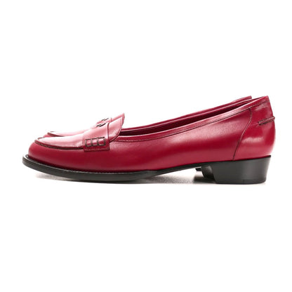 CELINE loafers leather Bordeauxtype 37 C