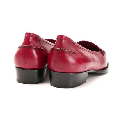 CELINE loafers leather Bordeauxtype 37 C