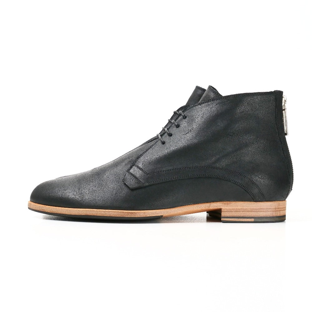 DIOR HOMME boots 10EBM leather black DESERT BOOTS GROSSY SUEDE Desert boots glossy suede 42