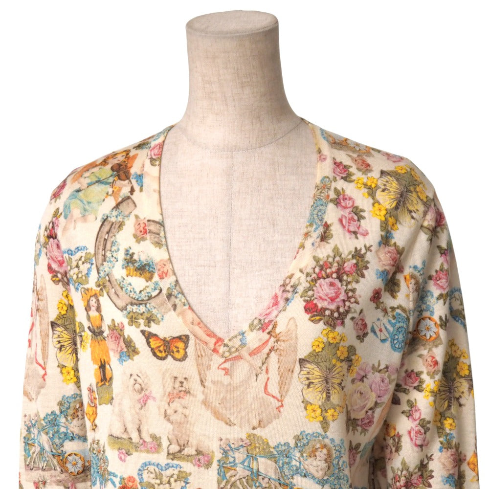 Christian Dior knit wool Ivory type Beige type 5A13055211 38