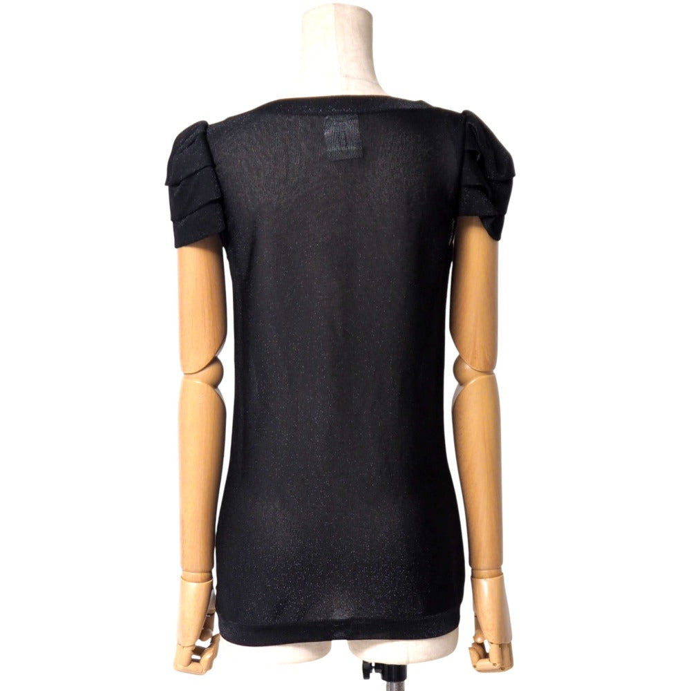 CHANEL blouse Rayon black P35196K02050 36