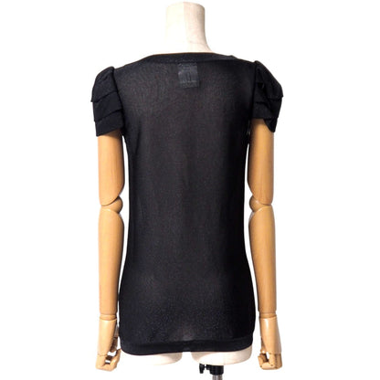 CHANEL blouse Rayon black P35196K02050 36