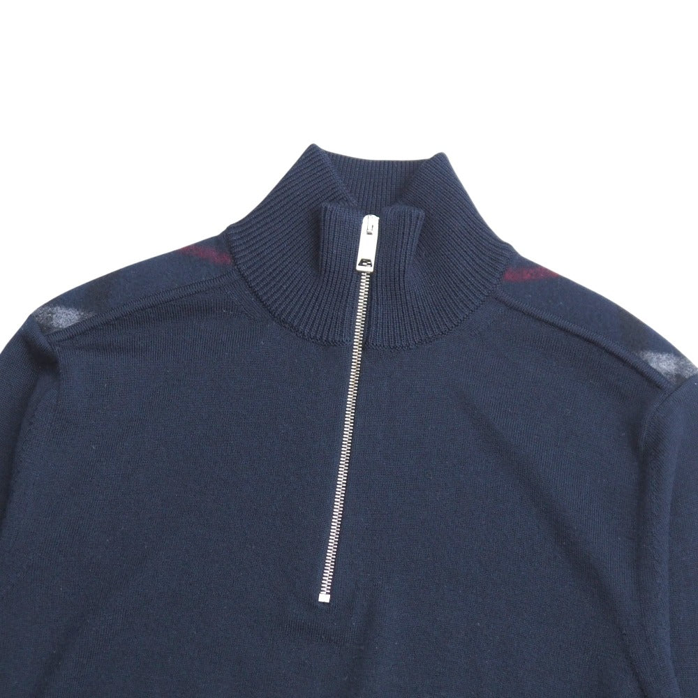 BURBERRY knit 100% wool Navy 4027544 M