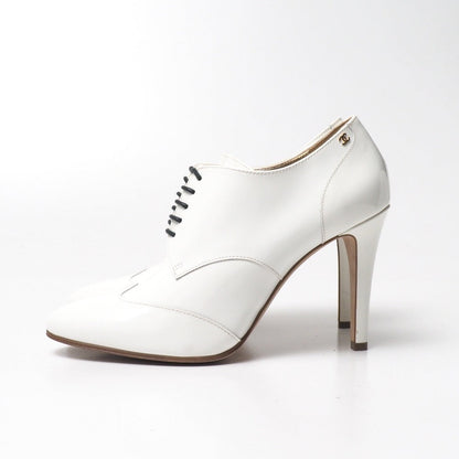 CHANEL pumps Patent leather white G33057 39C