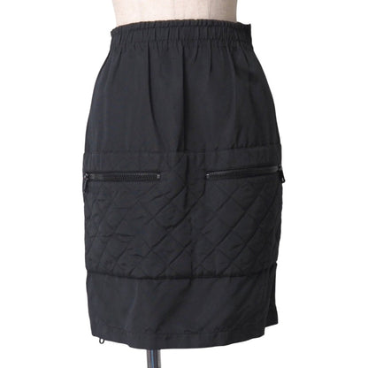 CHANEL skirt 100% silk black 38