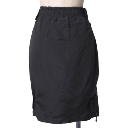CHANEL skirt 100% silk black 38