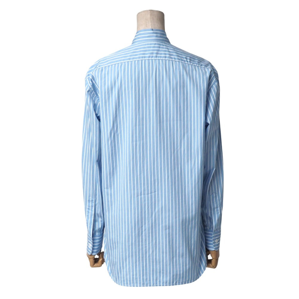 CELINE Long sleeve shirt cotton Blue x white 2C821085S 34