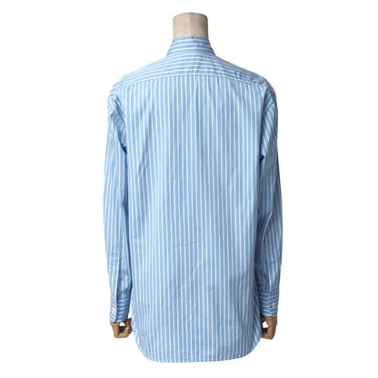 CELINE Long sleeve shirt cotton Blue x white 2C821085S 34