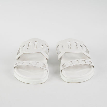 Hermes Extra Sandal Blanc Size 37