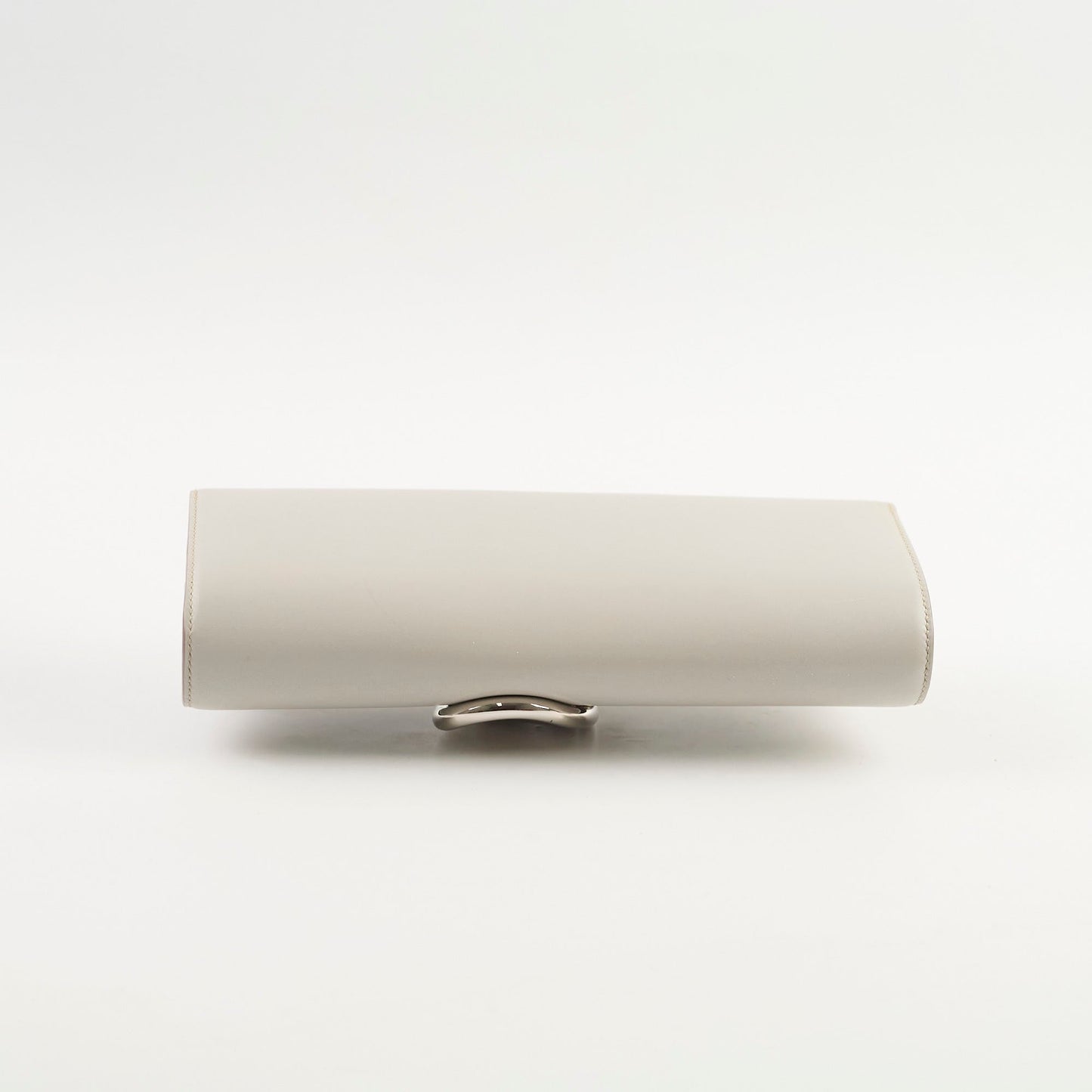 Hermes Egee Clutch Tadelakt Gris Perle - Stamp Square R