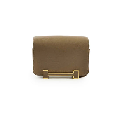 Hermes Geta Chevre Mysore Etoupe - Stamp B
