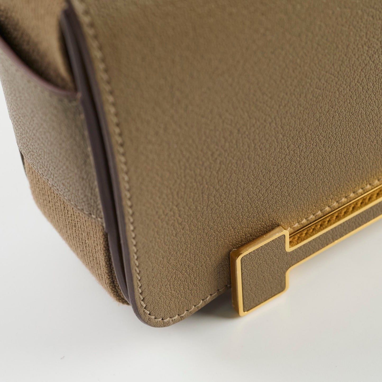 Hermes Geta Chevre Mysore Etoupe - Stamp B