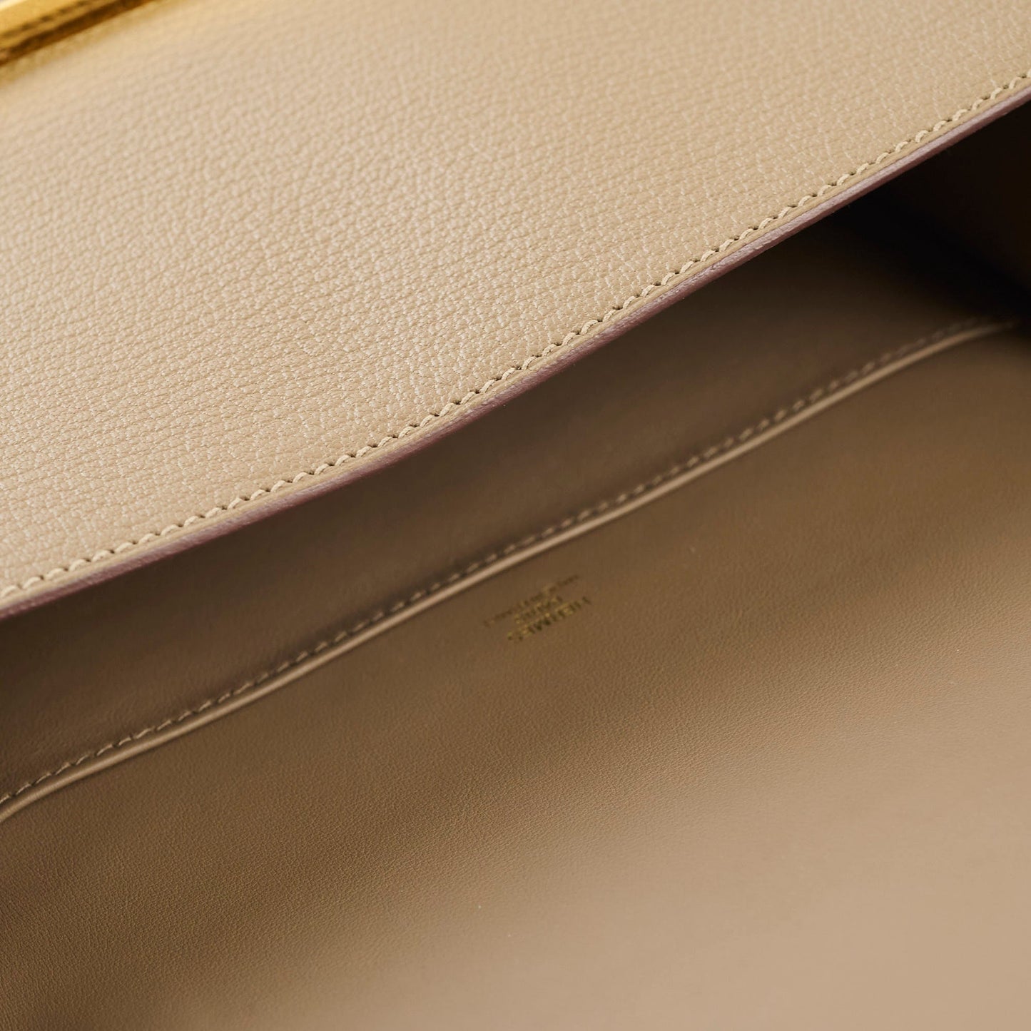 Hermes Geta Chevre Mysore Etoupe - Stamp B