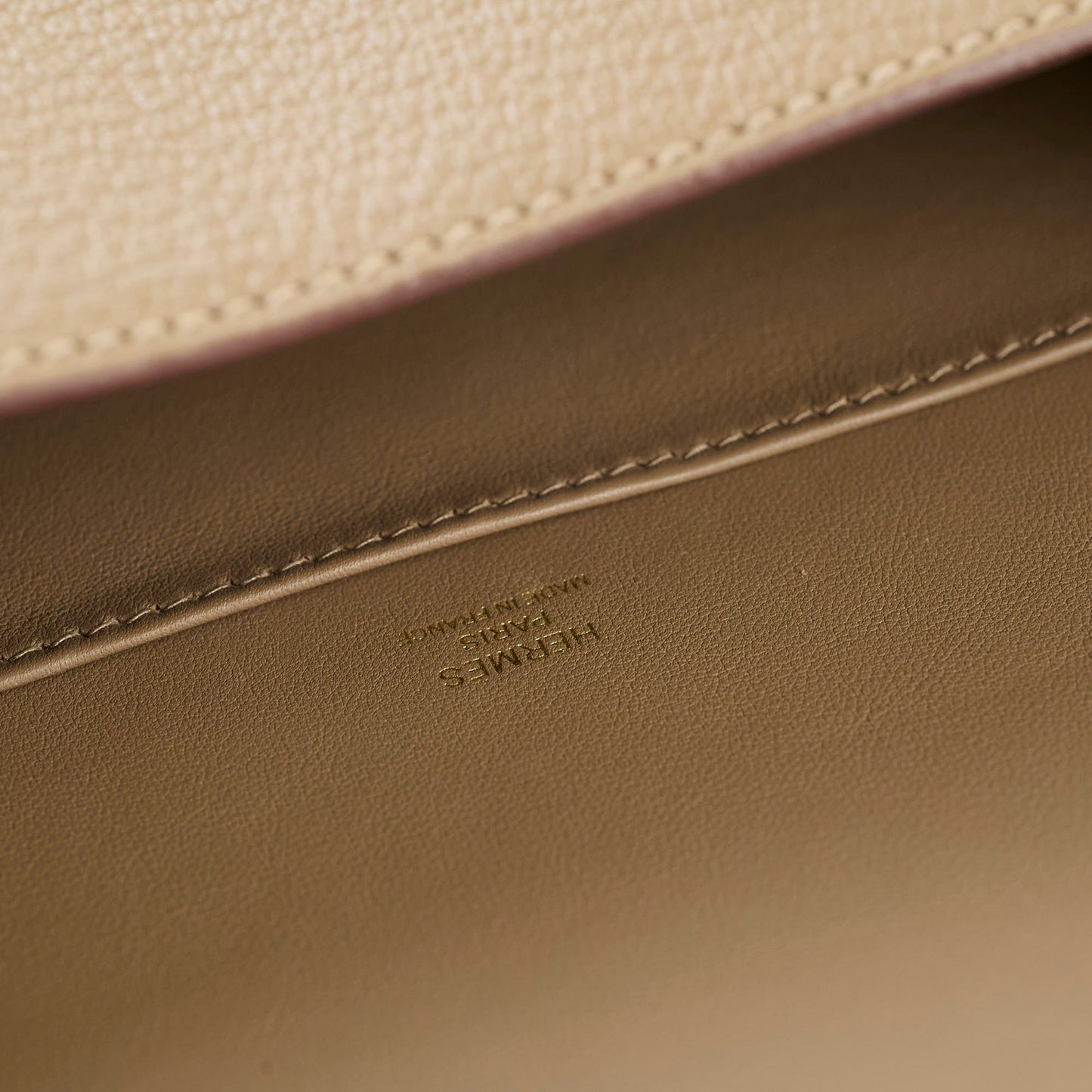 Hermes Geta Chevre Mysore Etoupe - Stamp B