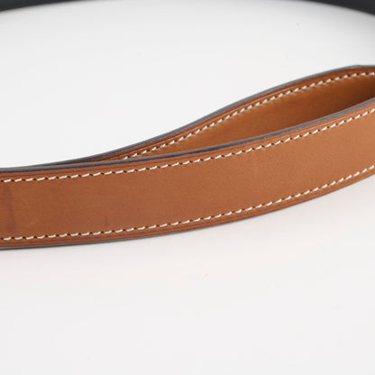 Hermes Constance 24mm Belt Reversible Black/ Gold GHW size 90