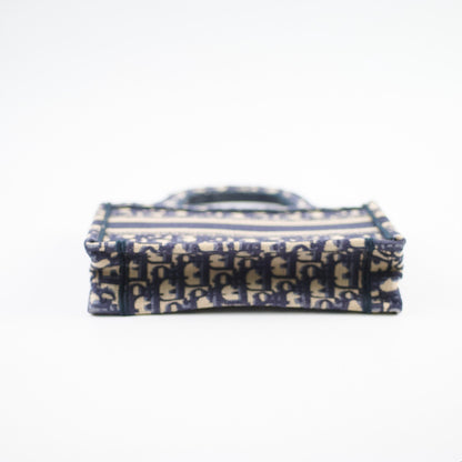 Christian Dior Mini Book Tote Navy