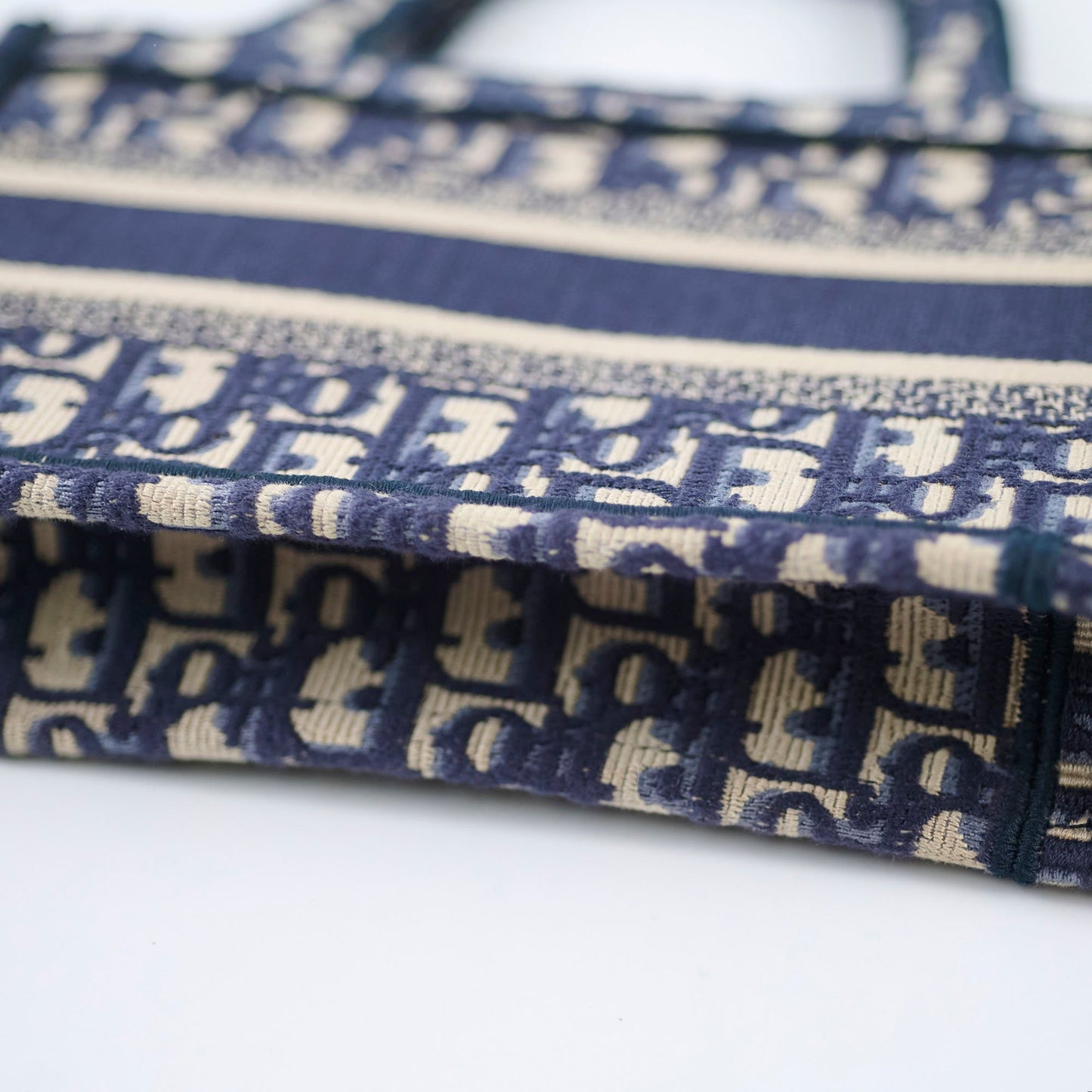 Christian Dior Mini Book Tote Navy