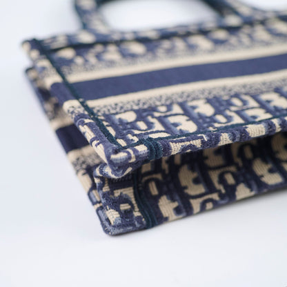 Christian Dior Mini Book Tote Navy