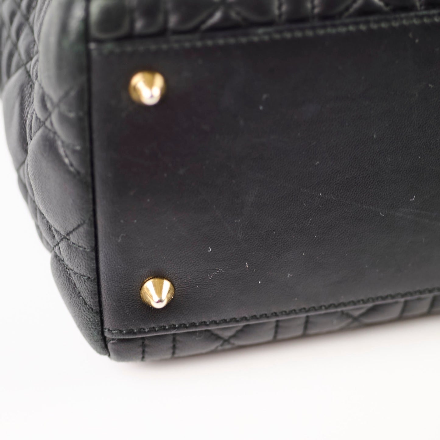Christian Dior Lady Dior Medium Black Lambskin