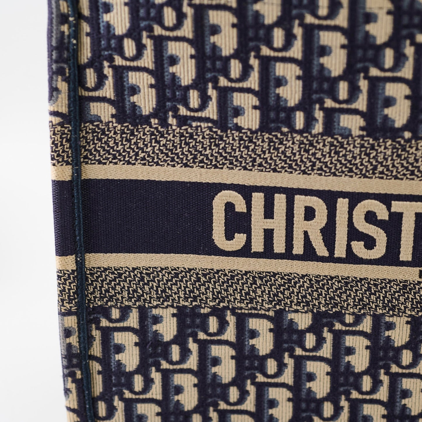 Christian Dior Medium Book Tote Oblique Navy