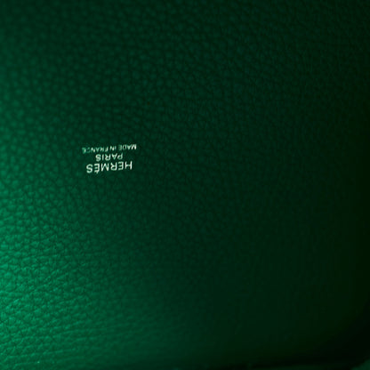 Hermes Picotin 22 Vert Vertigo Clemence PHW A Stamp
