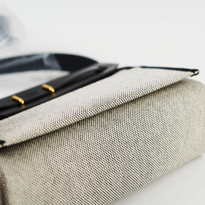Hermes Mini Herbag Zip 20 Ecru/ Noir GHW 2025
