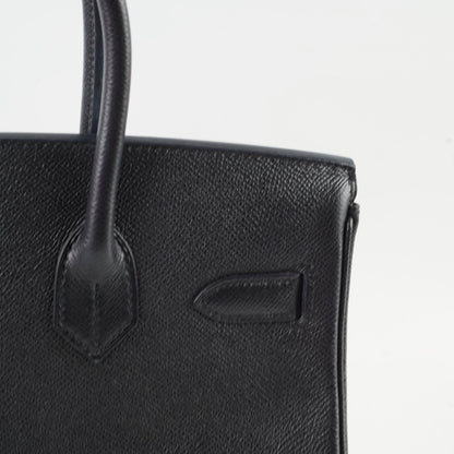 Hermes Birkin 30 Epsom Black - Stamp X