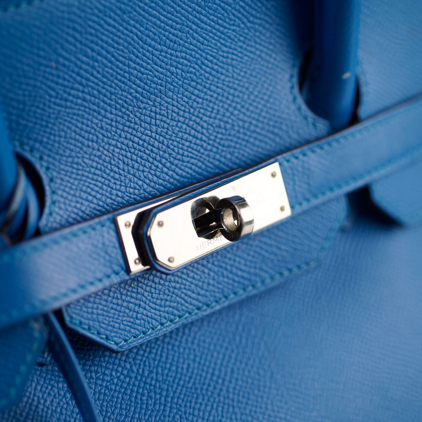 Hermes Birkin 35 Epsom Blue - Square P Stamp