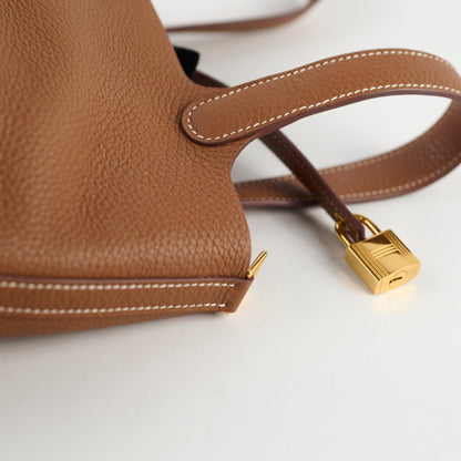 Hermes Picotin 18 Clemence Gold - Stamp B