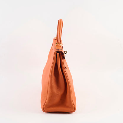 Hermes Kelly 32 Togo GHW Orange - O Square Stamp