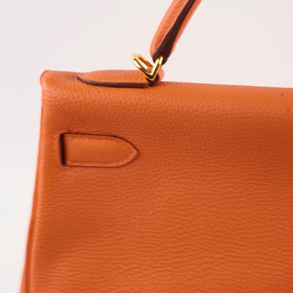 Hermes Kelly 32 Togo GHW Orange - O Square Stamp