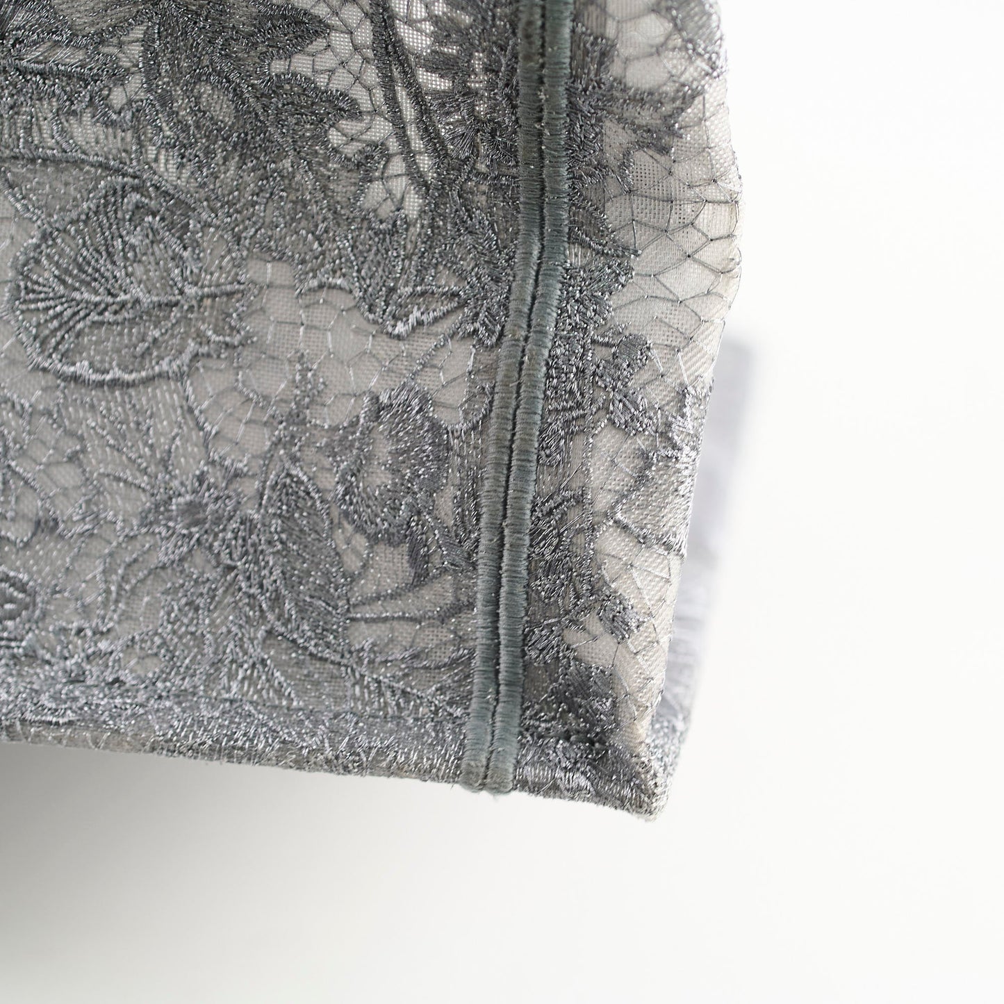 Christian Dior Medium Lace Embroidered Book Tote Grey