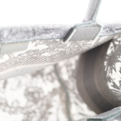 Christian Dior Medium Lace Embroidered Book Tote Grey