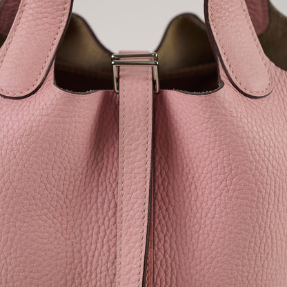 Hermes Picotin 18 Rose Sakura T Stamp