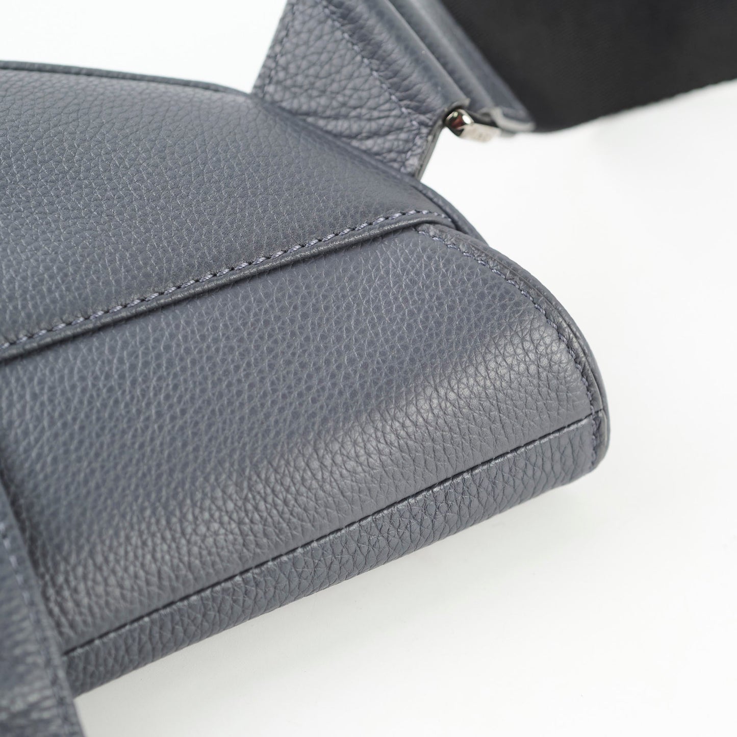 Christian Dior Men's Saddle Atelier Signature Crossbody Bag Dark Grey