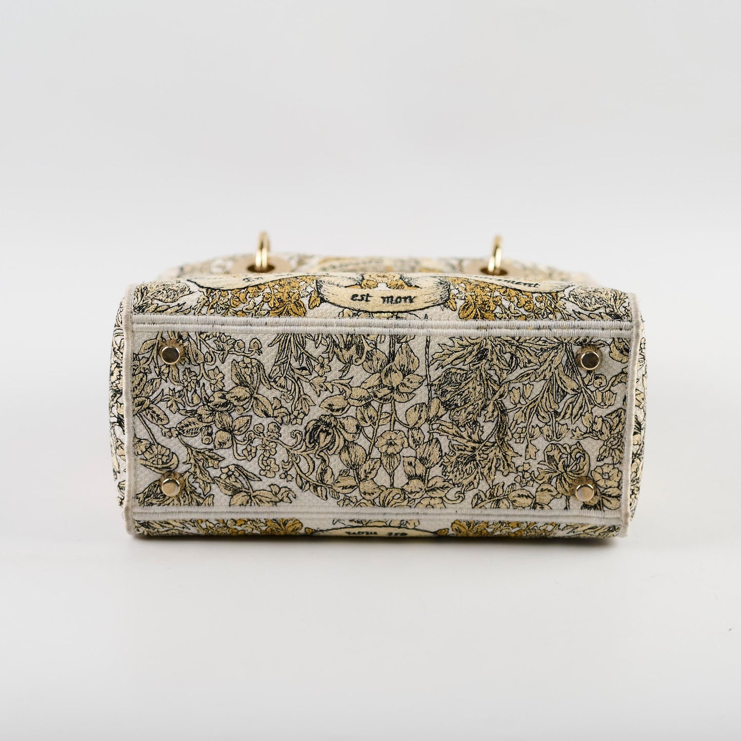 Dior Medium D-Lite Bag Latte Broderie Autour De Monde
