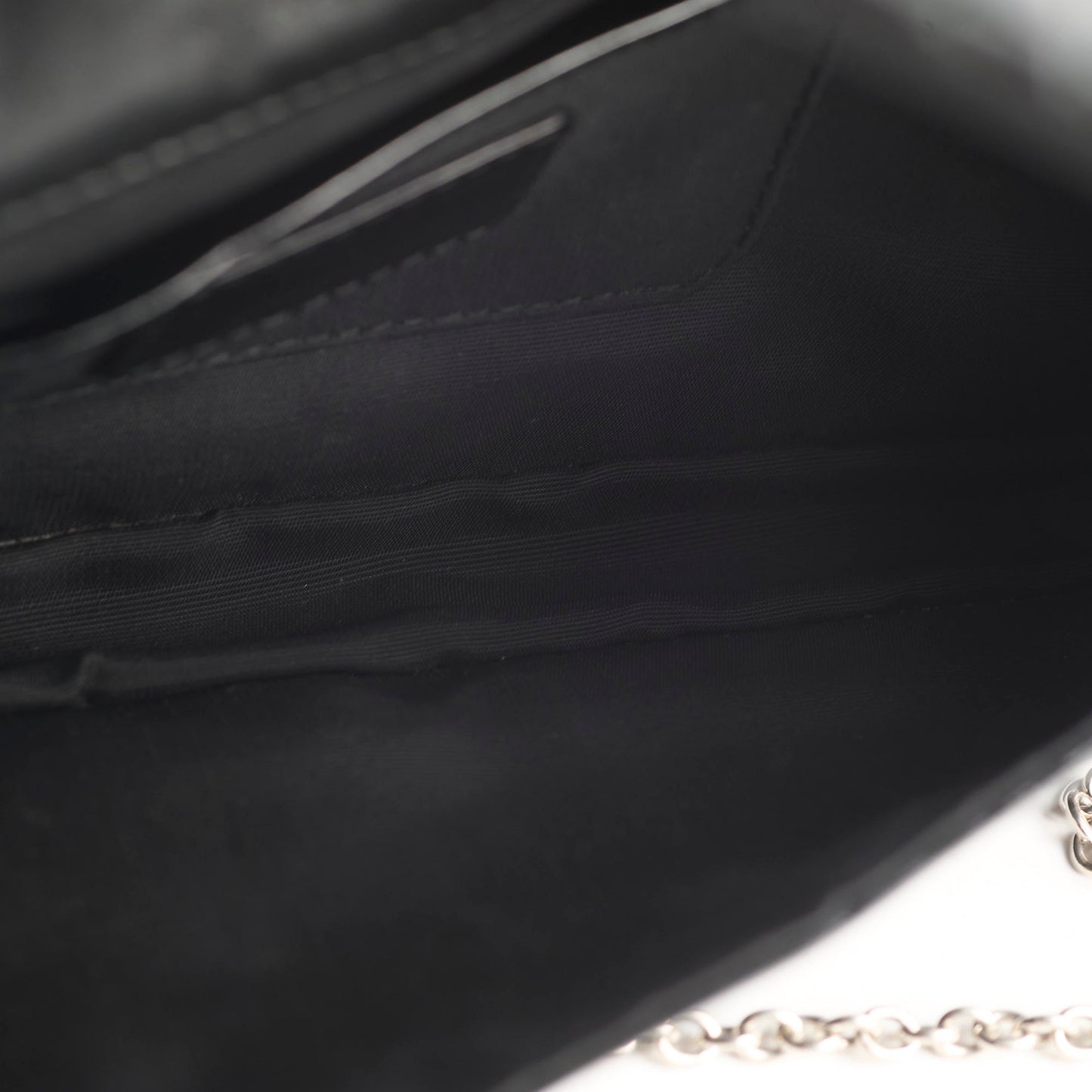 Dior Patent Leather Clutch on Chain