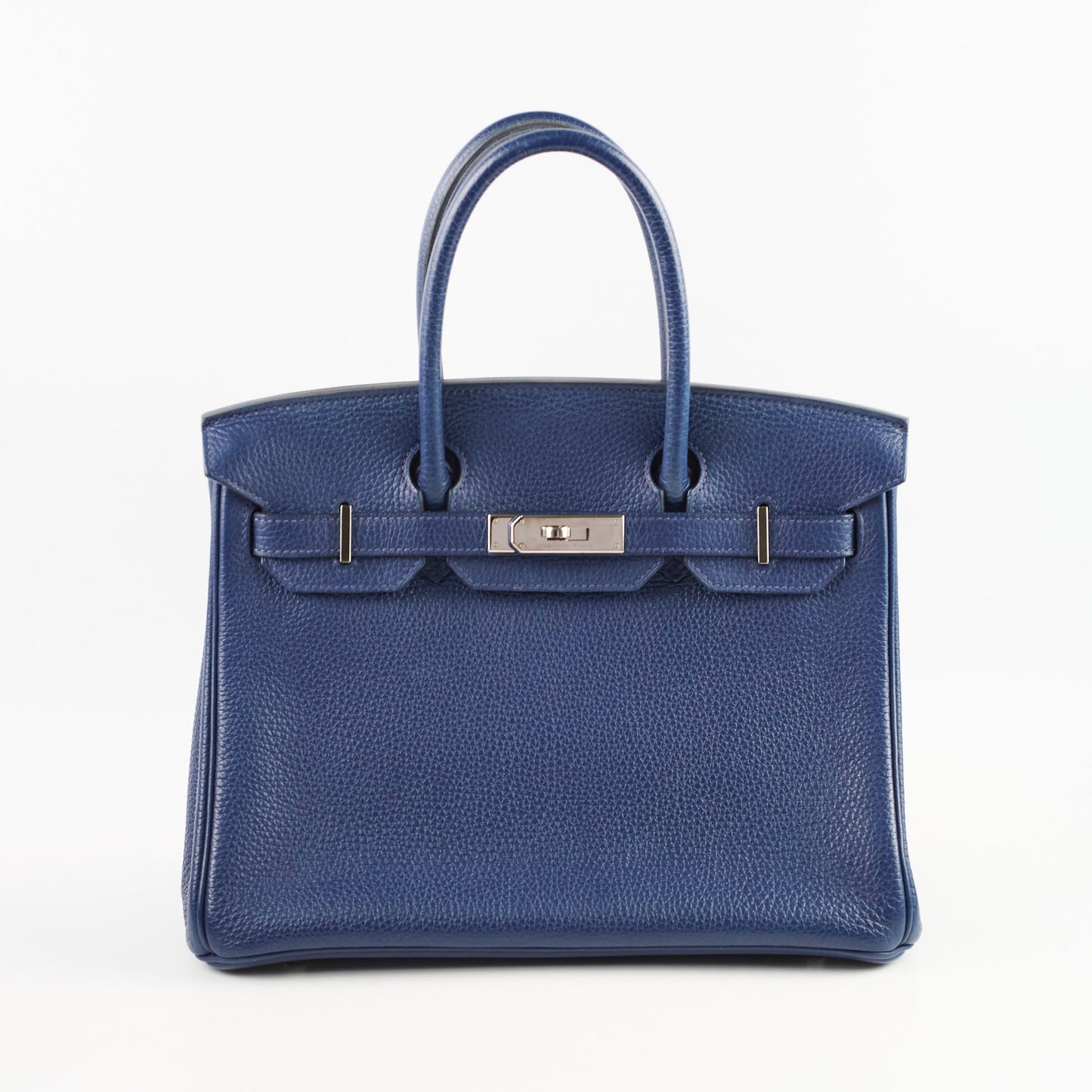 Hermes Birkin 30 Blue Sapphire T Stamp PHW
