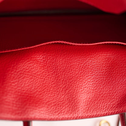 Hermes Birkin 30 Rouge Casaque P Square Stamp PHW