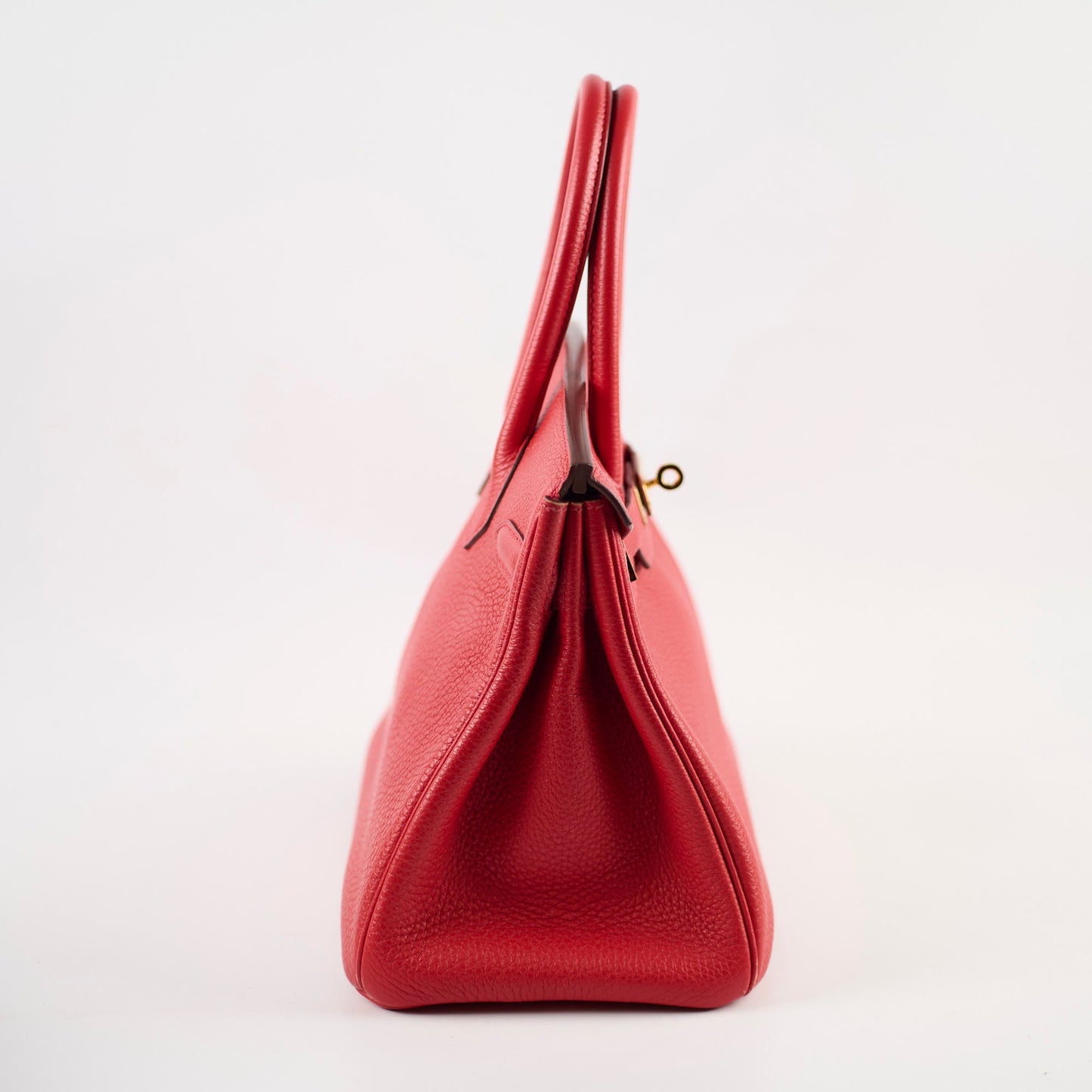 Hermes Birkin 30 Rouge Casaque P Square Stamp PHW