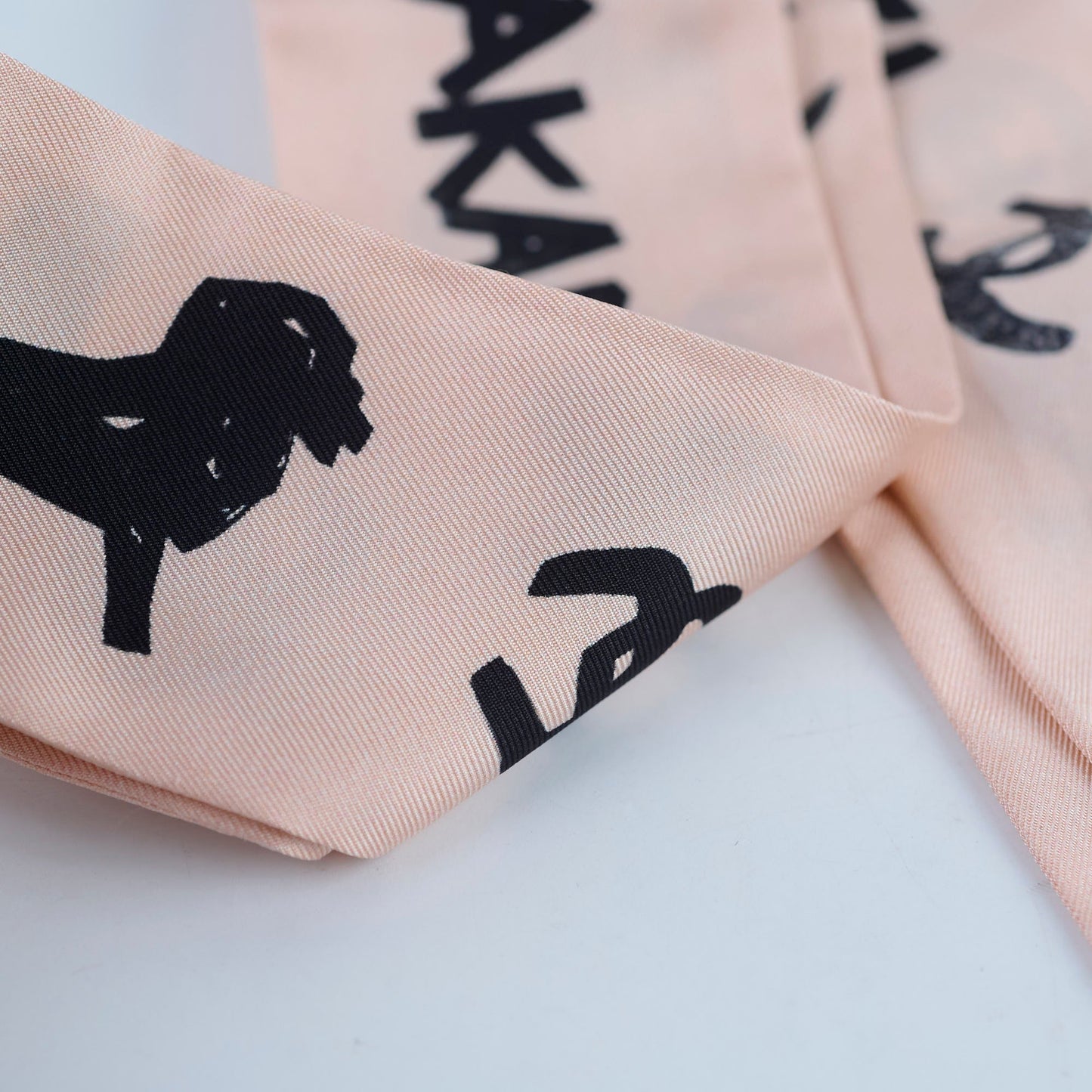 Hermes Silk Dakar Slim Scarf Pink